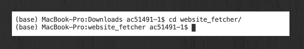 app directory cd app_name